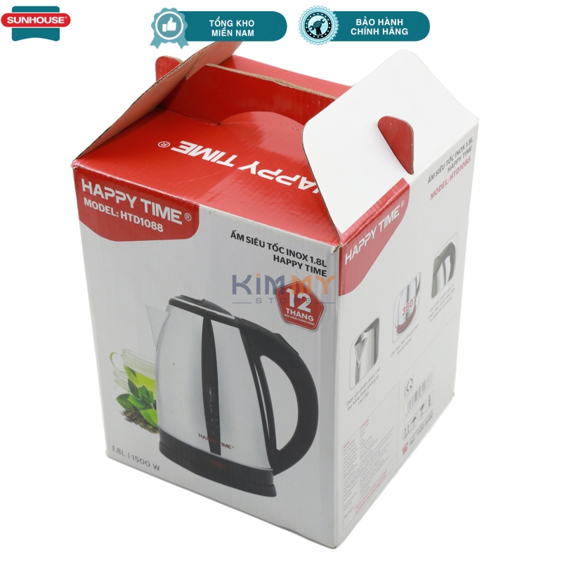 Ấm đun Inox 1.8L HTD1081/1088